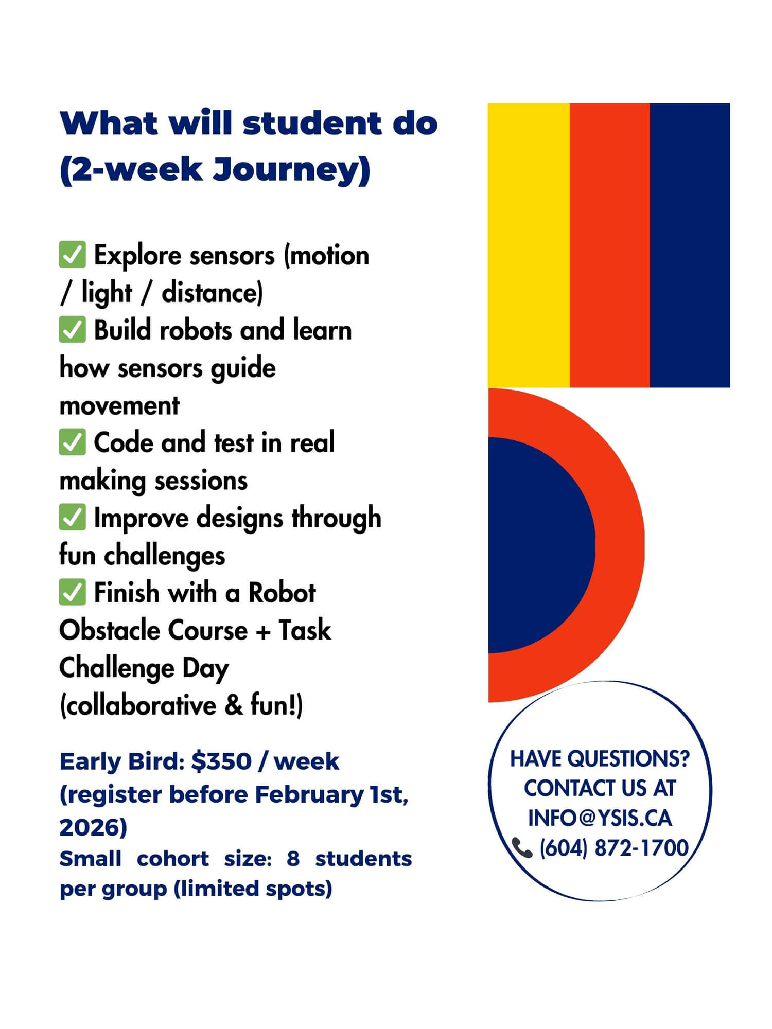 2026 Spring Robotics Camp for Kids (Ages 6–12) in Richmond, BC